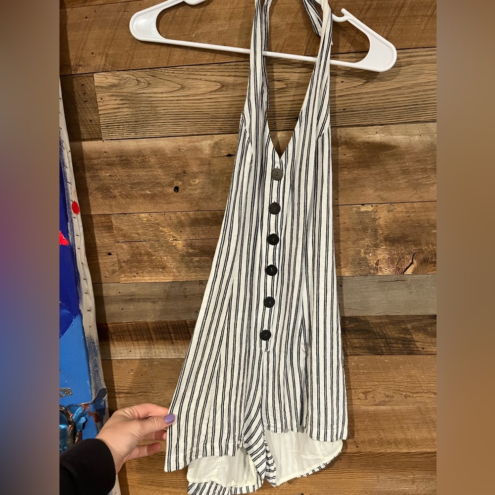 Urban outfitters striped romper